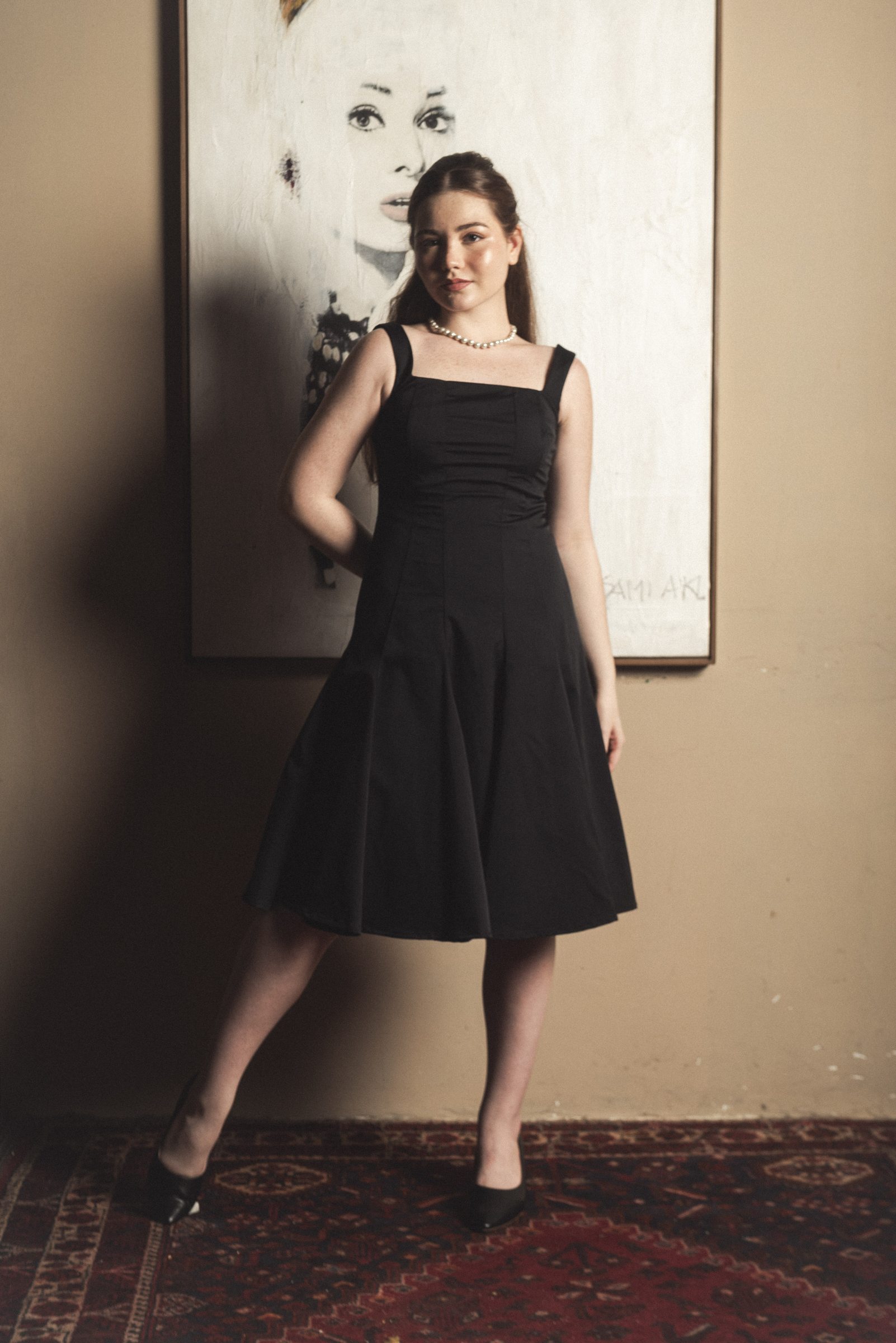 Vestido Lady preto visto de frente